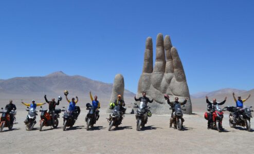 Viagem de moto em grupo